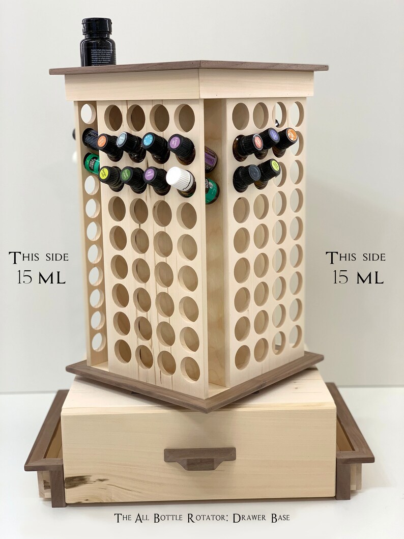 The All Bottle Rotator Essential Oil Storage Rack holds 182 Etsy
