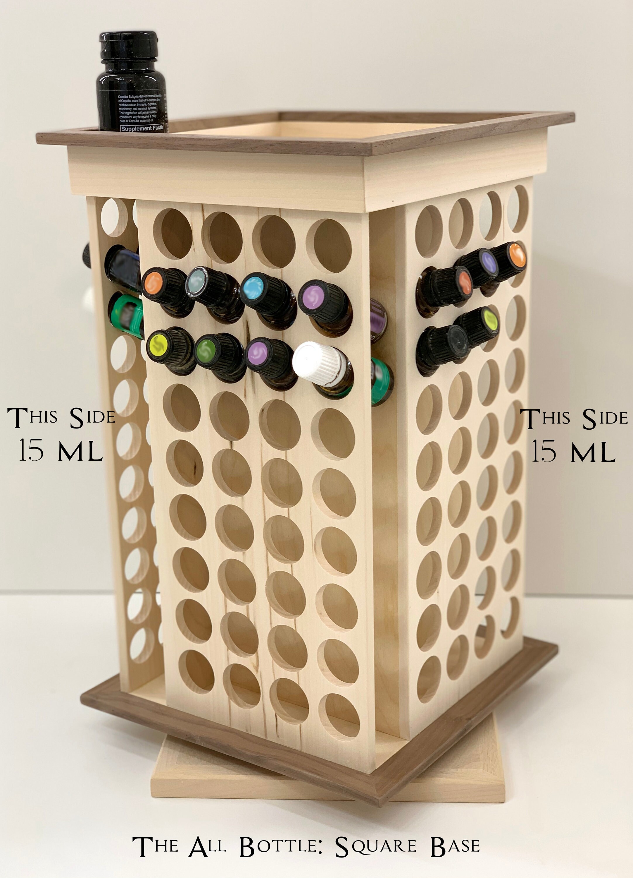 The All Bottle Rotator Essential Oil Storage Rack Holds 182 Etsy Canada