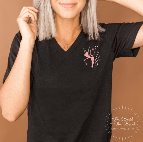 V-neck Shirt Tinkerbell Shirt 