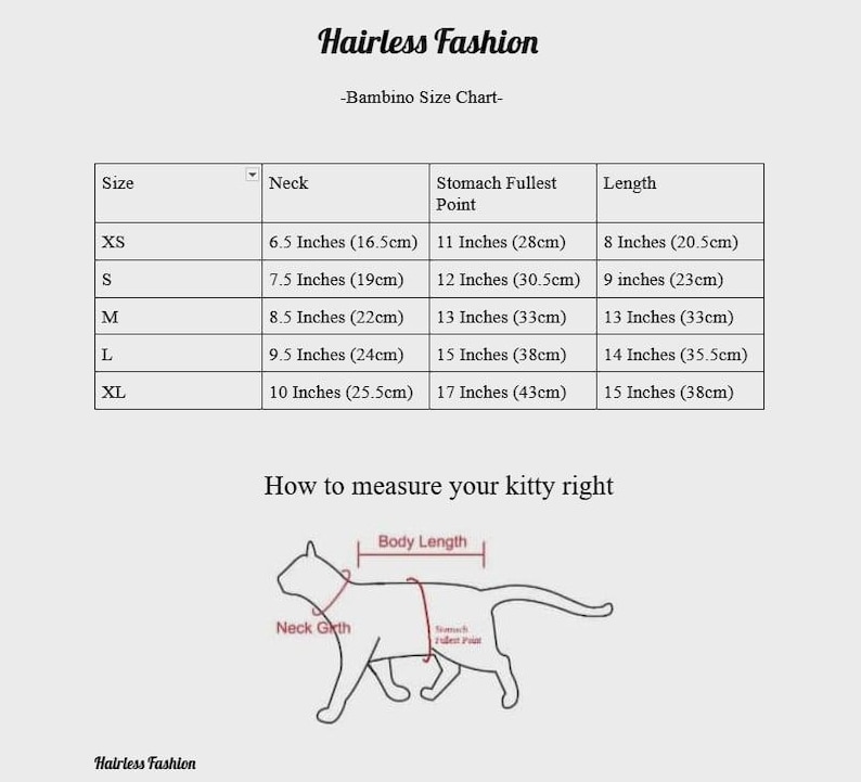Sphynx Cat Clothes, Bambino Cat Clothes, Cat Clothes, Hairless Cat ... Sphynx Cat Clothes, Bambino Cat Clothes, Cat Clothes, Hairless Cat ...