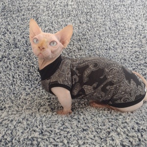 Sphynx cat clothes, bambino sphynx clothes, hairless cat clothes, sphynx sweater, sphynx cat shirt, cat clothes, sphynx clothes, sphynx cat