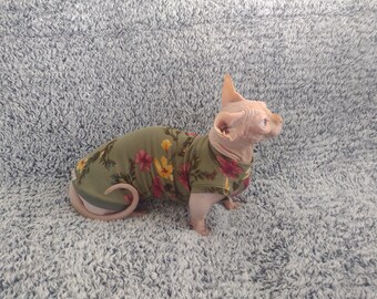 Sphynx cat clothes, bambino sphynx clothes, sphynx sweater, sphynx clothes, hairless cat clothes, cat clothes, sphynx cat shirt, sphynx cat