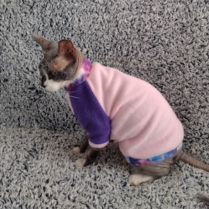 Sphynx cat clothes, cat clothes, long sleeves sweater, sphynx sweater, hairless cat clothes, sphynx clothes, hairless fashion, sphynx cat