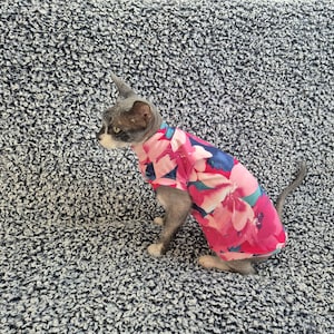 Sphynx cat clothes, bambino cat clothes, cat clothes, sphynx sweatshirt, sphynx cat shirt, hairless cat clothes, sphynx sweater, sphynx cat