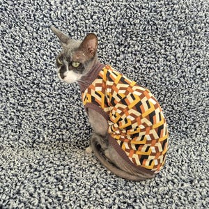 Sphynx cat clothes, bambino cat clothes, cat clothes, sphynx sweatshirt, sphynx cat shirt, hairless cat clothes, sphynx sweater, sphynx cat