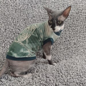Sphynx cat clothes, bambino cat clothes, cat clothes, sphynx sweater, sphynx cat shirt, hairless cat clothes, hairless fashion, sphynx cat