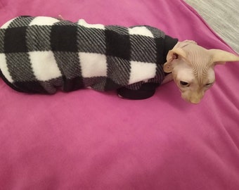 Sphynx cat clothes, bambino sphynx clothes, Sherpa fleece warm and soft sphynx cat sweater, sphynx clothes, bambino clothes, cat clothes