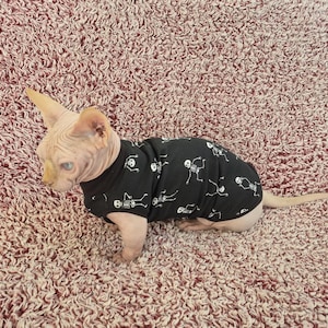 Sphynx cat clothes, bambino cat clothes, cat clothes, sphynx sweatshirt, sphynx cat shirt, hairless cat clothes, sphynx sweater, sphynx cat