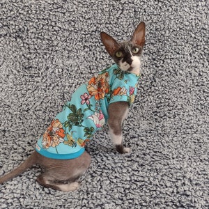 Sphynx cat clothes, bambino clothes, sphynx sweater, cat clothes, hairless cat clothes, sphynx cat shirt, sphynx clothes, sphynx cat