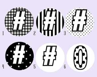 CUSTOM NUMBER BUTTONS