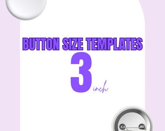 3 Inch Button Maker Template | Printable Design Guide (Digital Download)