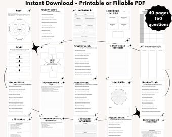 Self-Discovery Journal PDF | Shadow Work Prompts for Emotional Healing & Self-Awareness | Instant Download, Mindset, Life Organization
