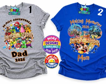 Universal Studios Family Vacation Shirt 2026, Custom Group Tee