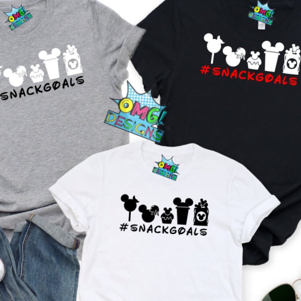 Peckshirt Custom Disney Snack Goals Shirt, Disney Shirts, Disney Family Shirts, Couples Disney Shirts, Disney T Shirts, Disney Princess Shirts, Disney Shirt