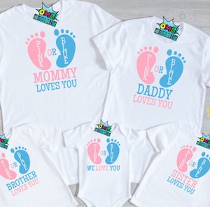 Playeras personalizadas para revelacion de genero hotsell