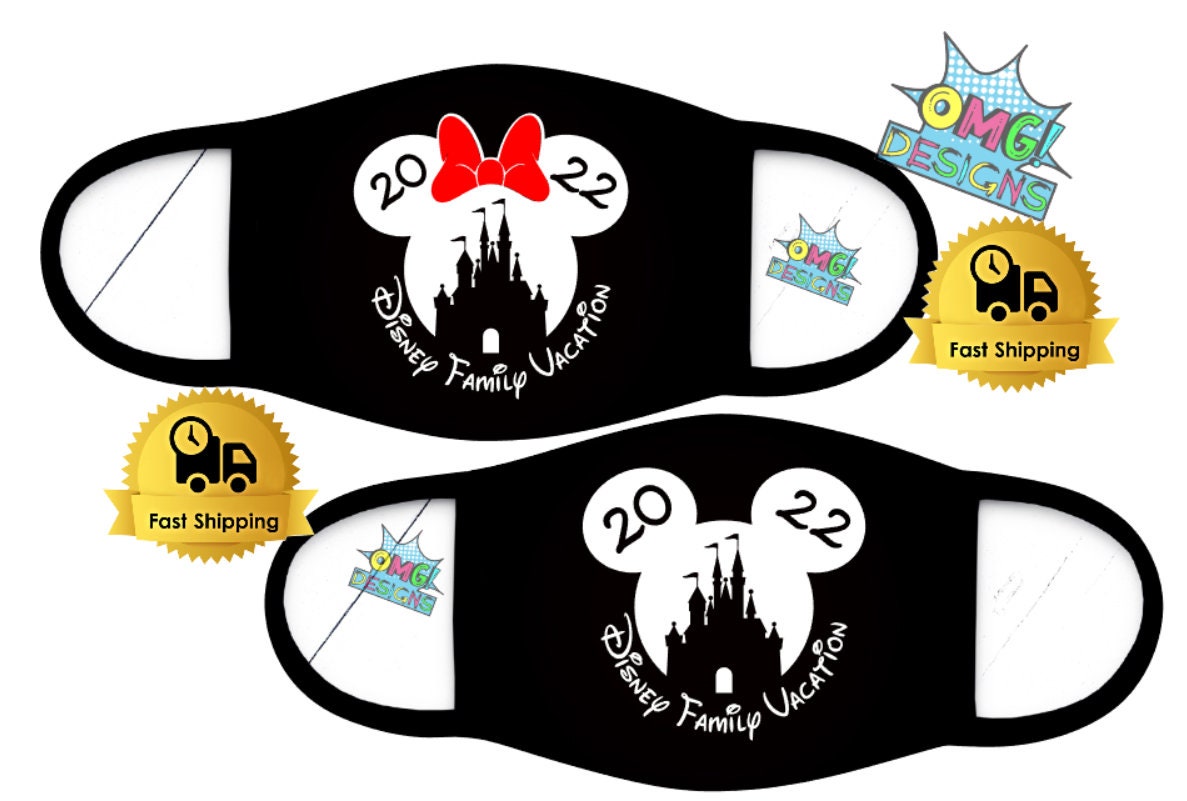 Disney Face Mask Disney Mask Disney Castle Face Mask Disney Etsy