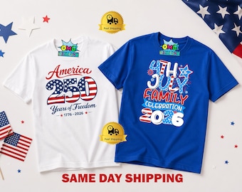 4th Of July Family Celebration Shirt, Patriotic Family Matching Tee, Independence Day Party Shirt, Red White Blue USA Tee