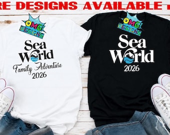 Seaworld Family Tee, Matching Adventure Shirts for 2026 Days
