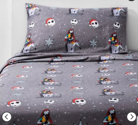 Twin Set Nightmare Before Christmas Flannel Sheets Etsy