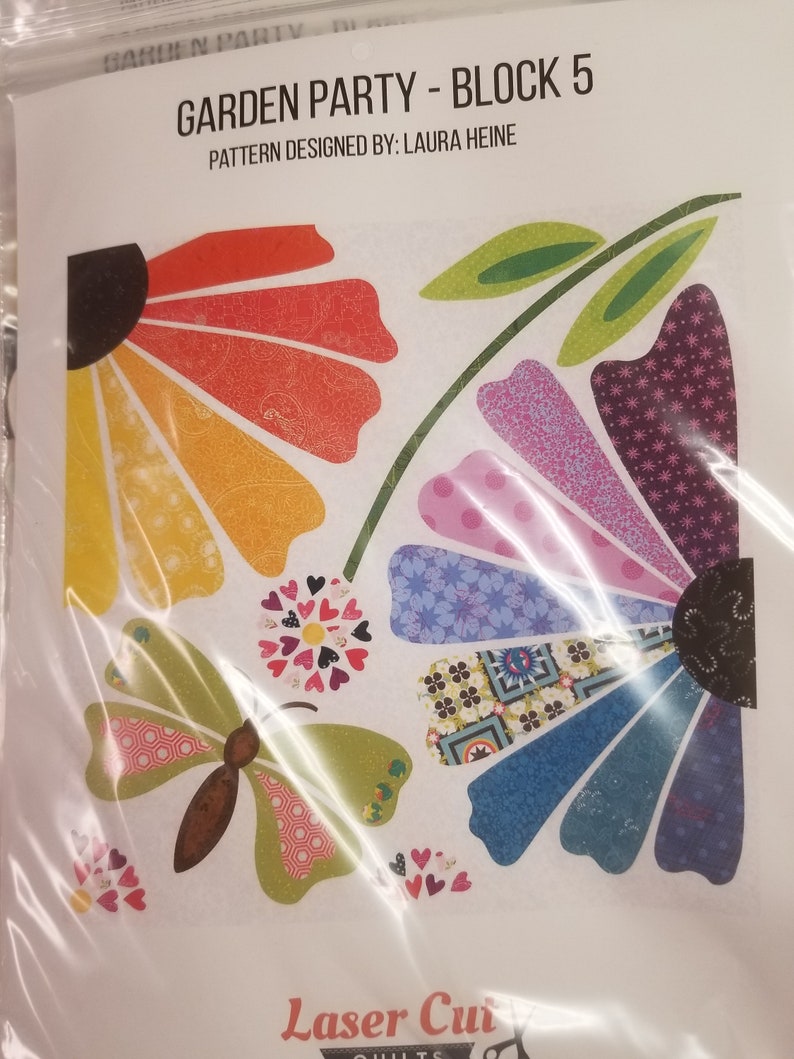 Laser Cut Garden Party Quilt Kit Etsy