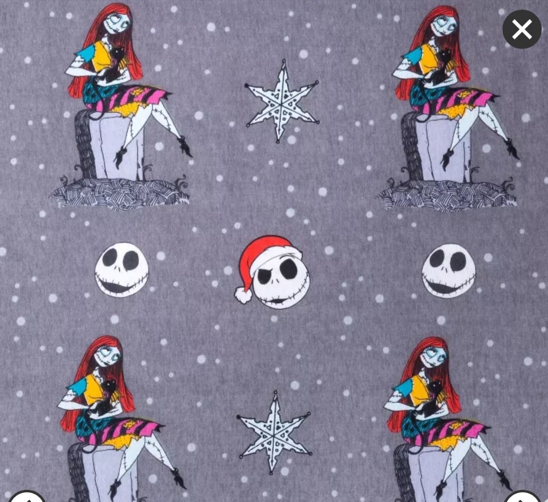 Twin Set Nightmare Before Christmas Flannel Sheets Etsy