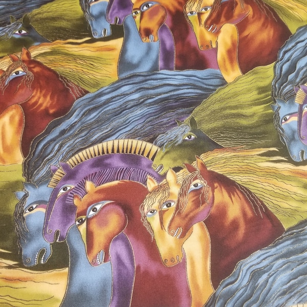 Laurel Burch Mythical Horses 54" wide