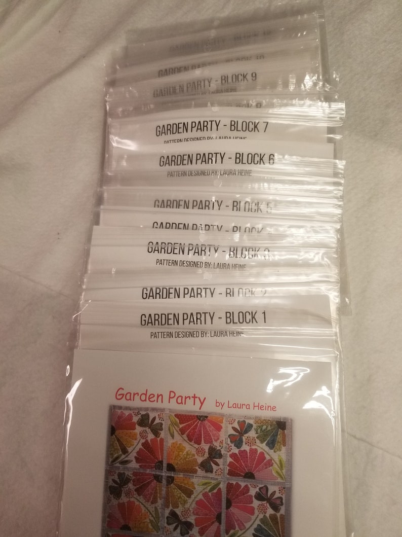 Laser Cut Garden Party Quilt Kit Etsy