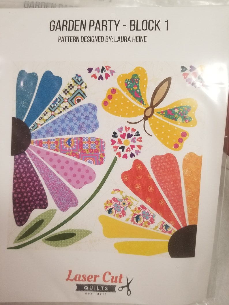 Laser Cut Garden Party Quilt Kit Etsy