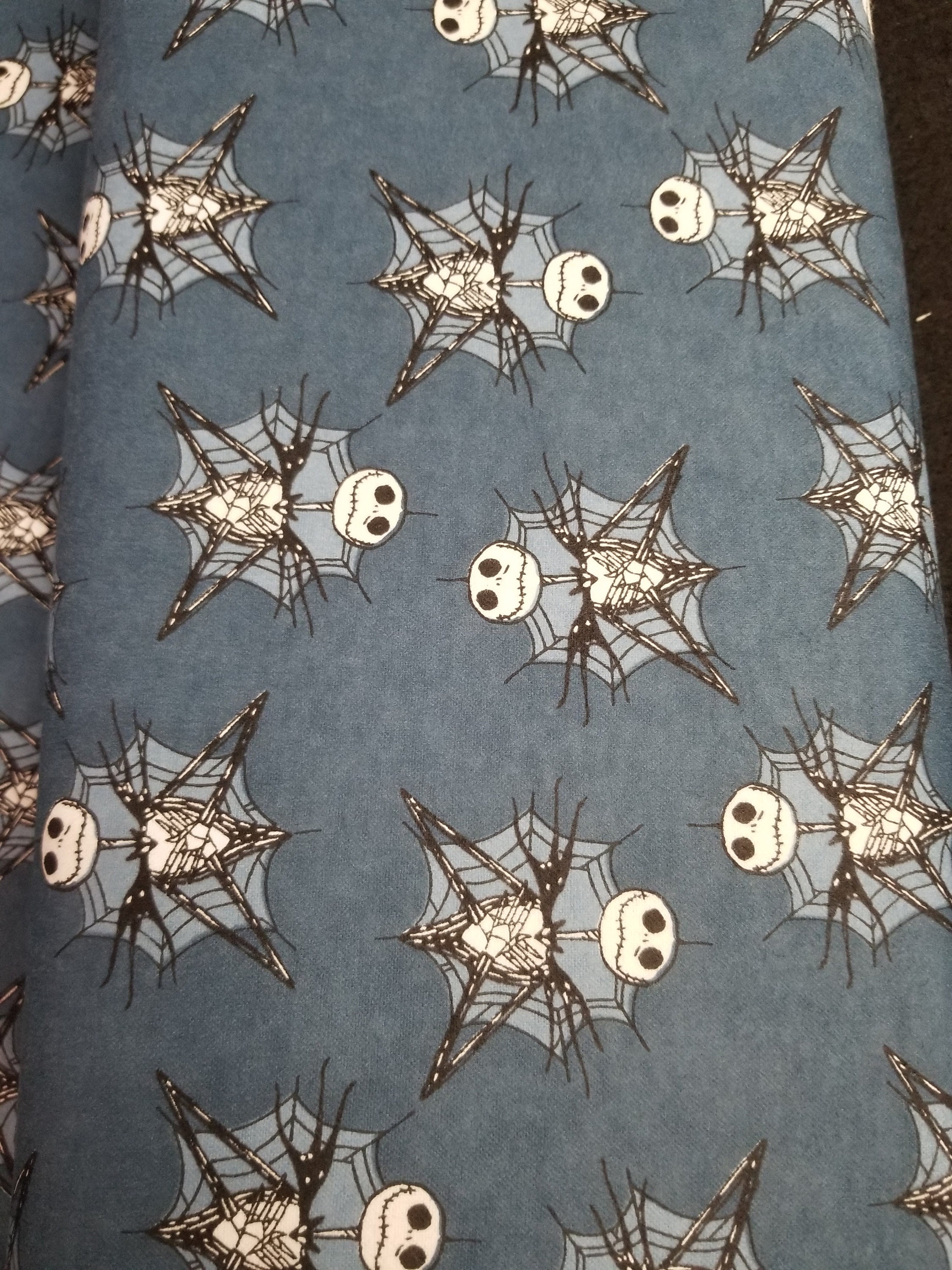 Nightmare Before Christmas Flannel Fabric Etsy