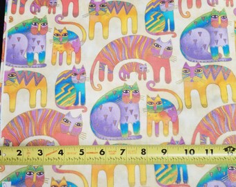 Laurel Burch Coussin décoratif en tapisserie de chat 16 po