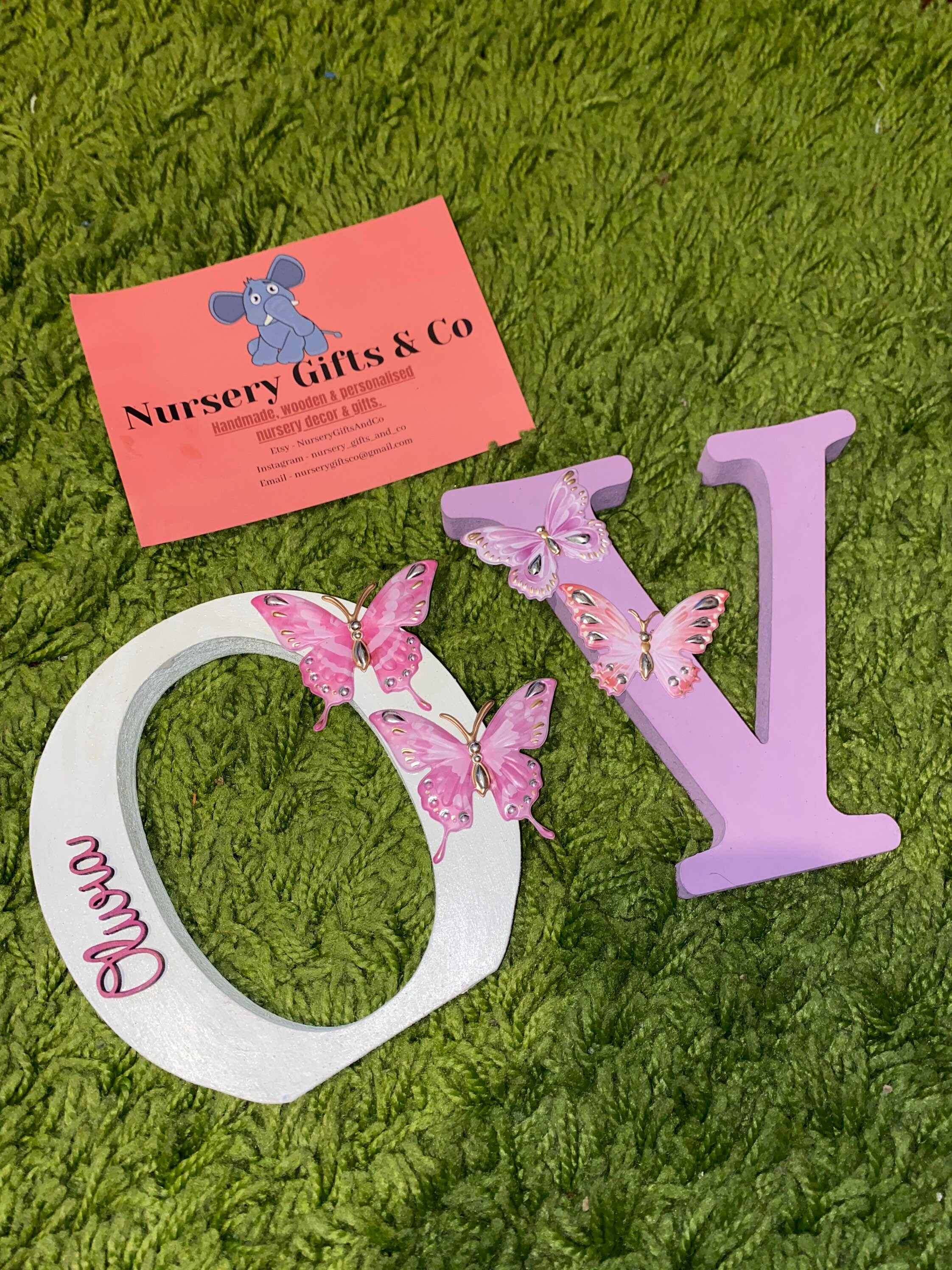 15cm Freestanding Wooden Letters Personalised Name Wall