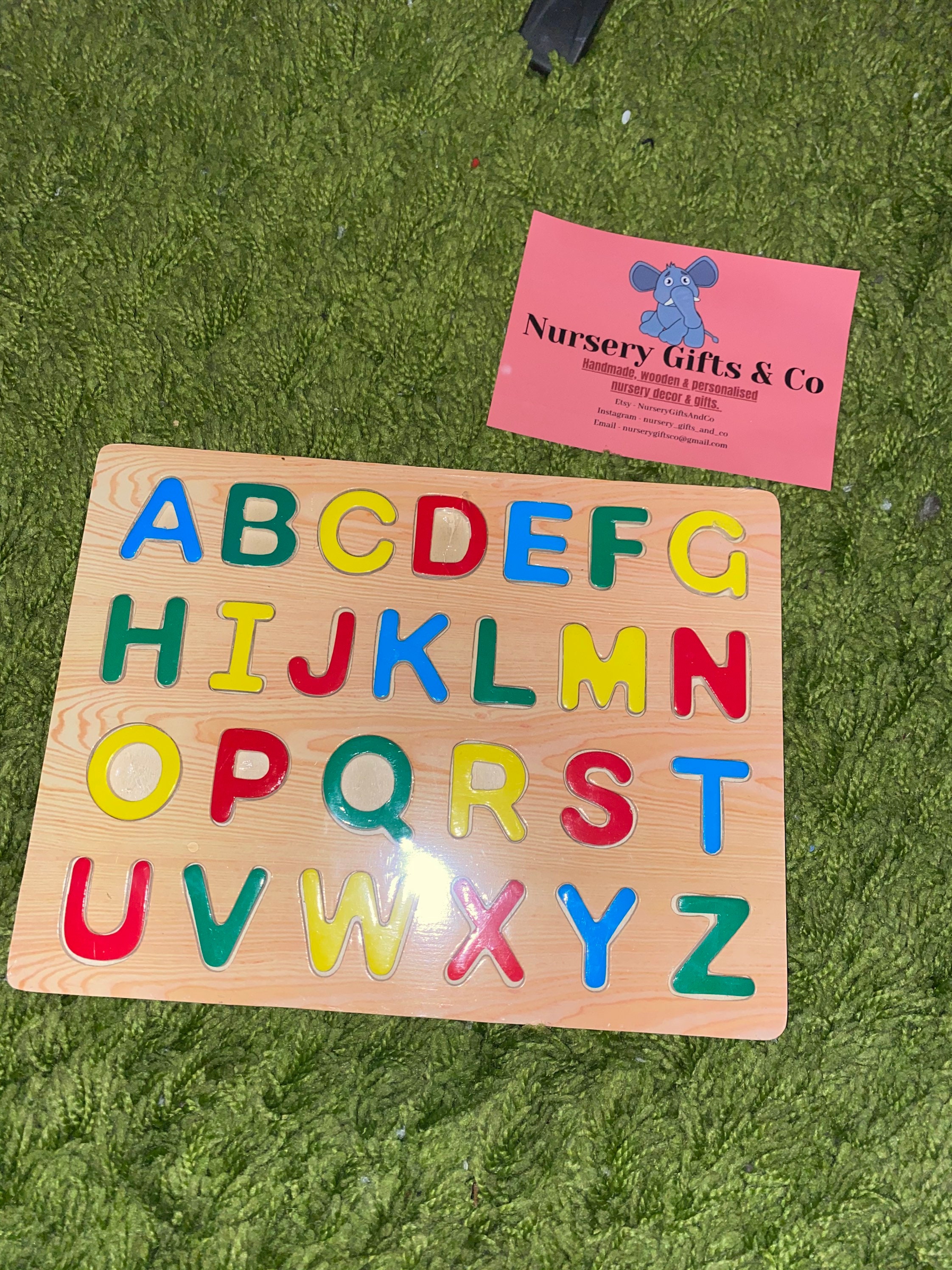 Montessori wooden alphabet jigsaw puzzle baby development | Etsy