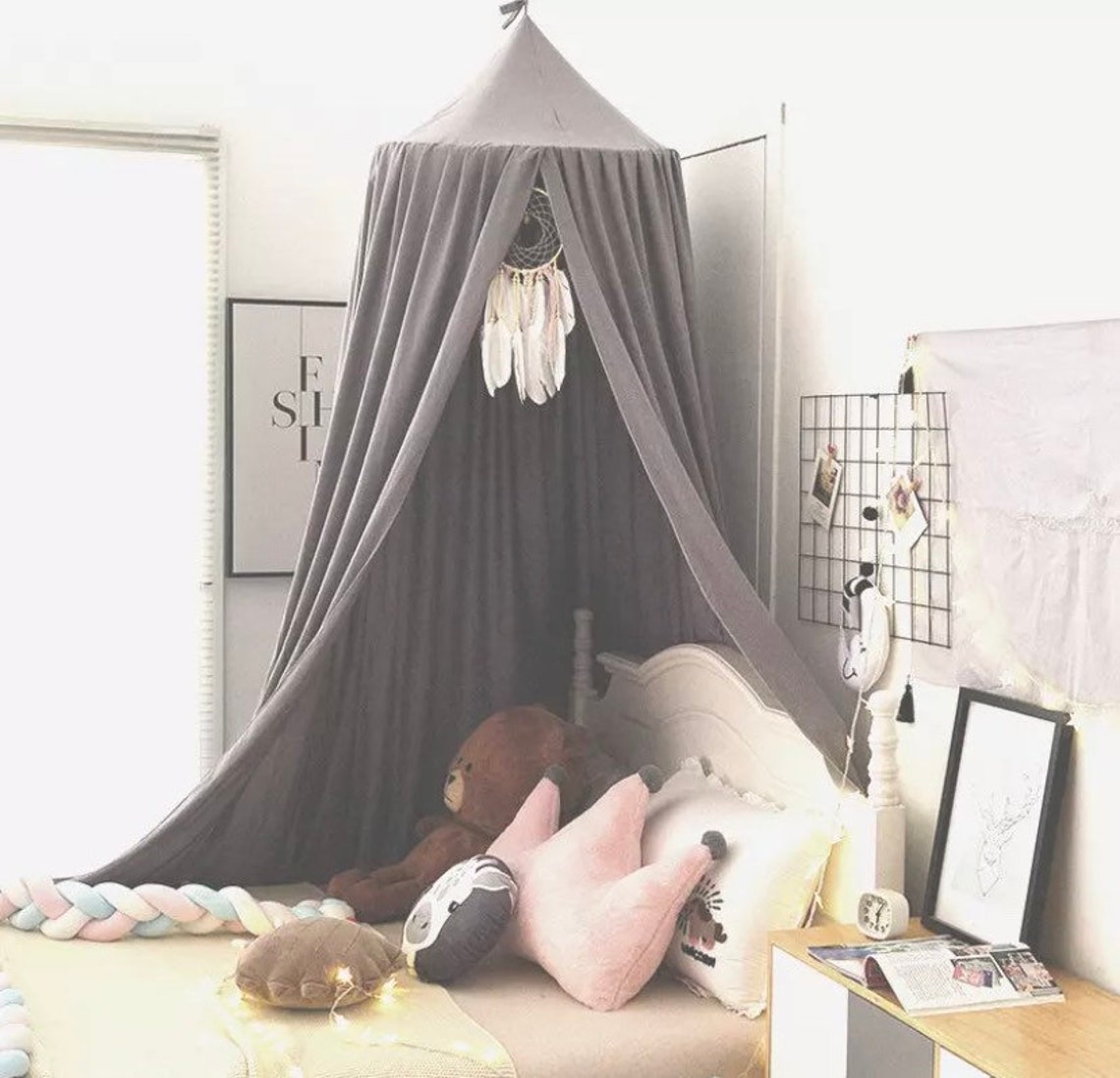 Baby Crib Bed Tent Hung Dome Mosquito Net Baby Bed Baby Girl Etsy