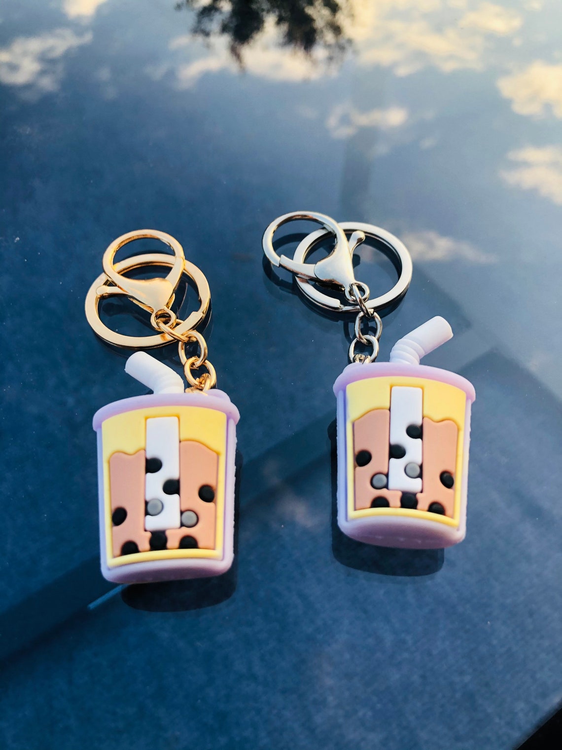 Cute Bubble Tea Keychain Boba Keychain AirPod Keychain Cute Keychains