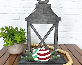 Ornament Wooden Lantern Tea Light Interchangeable Decor / Balls / Christmas Shelf & Table Decor /  / Interchangeable Insert ONLY