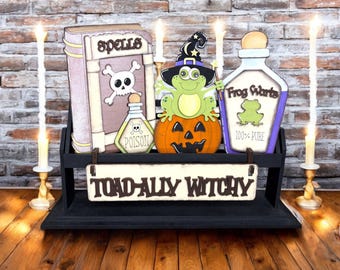 Toad-Ally Witchy  Interchangeable Wagon Decor / Sweet Treat / Spell Book / Frog / Poison / Sweet and Spooky