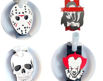 Horror Jason / Scary Clown / Ghost / Skull / Stanley Topper Fits H2O 20/30/40oz / Blood / Killer/ Halloween / Stanley Cup Topper
