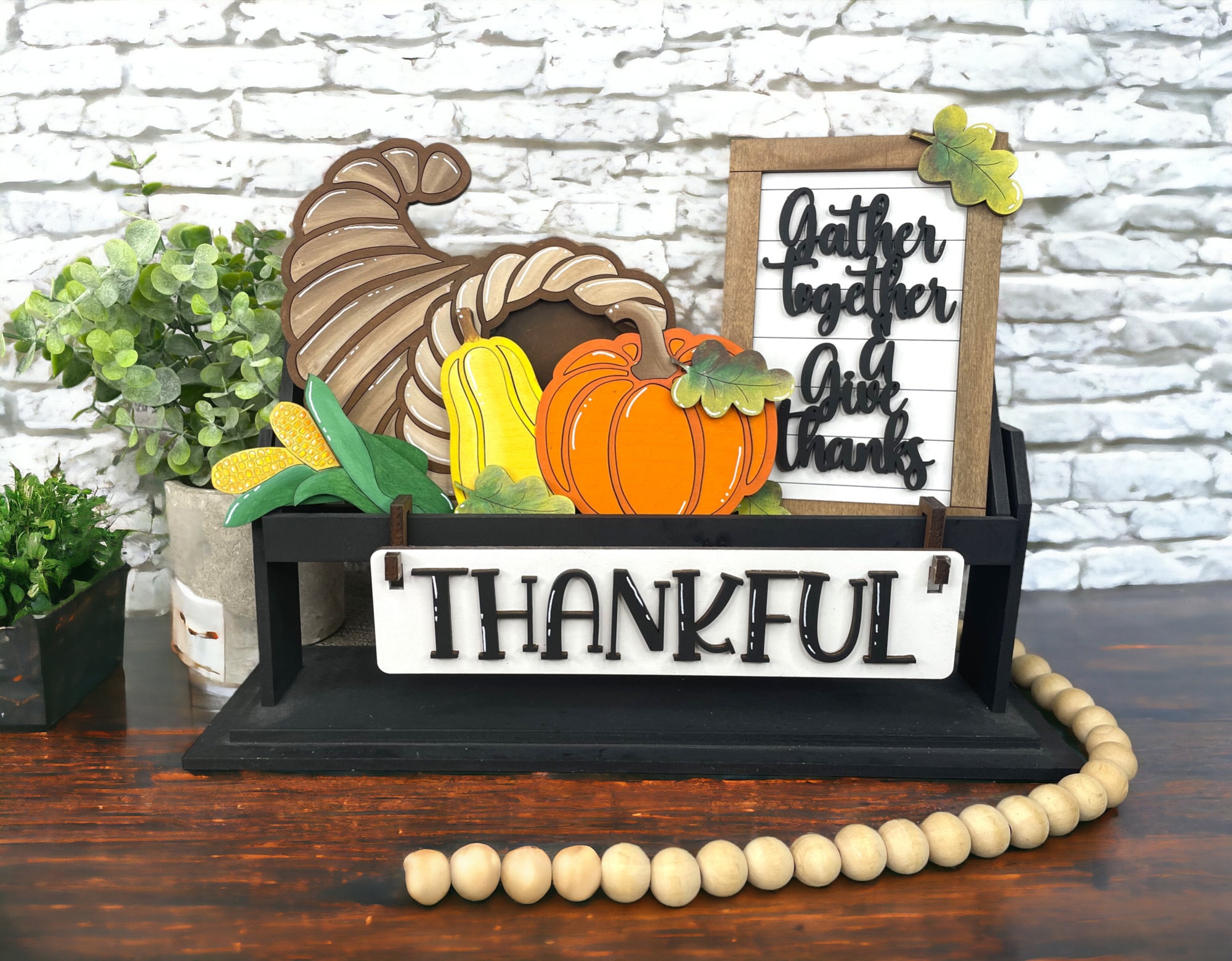 Thankful Hello Fall Happy Thanksgiving Interchangeable