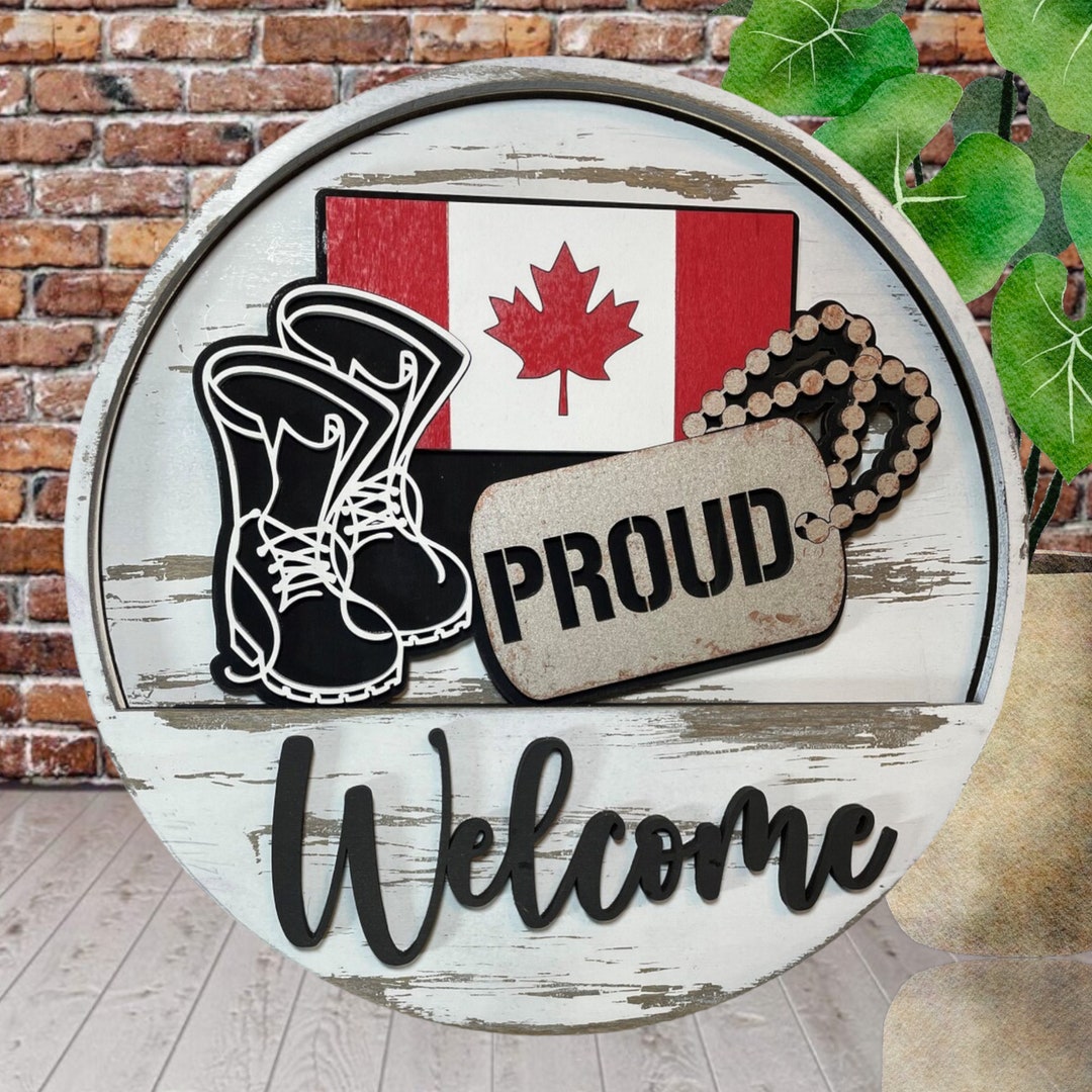 Canada Strong / Canada Proud Welcome Front Door Sign / Maple Syrup ...