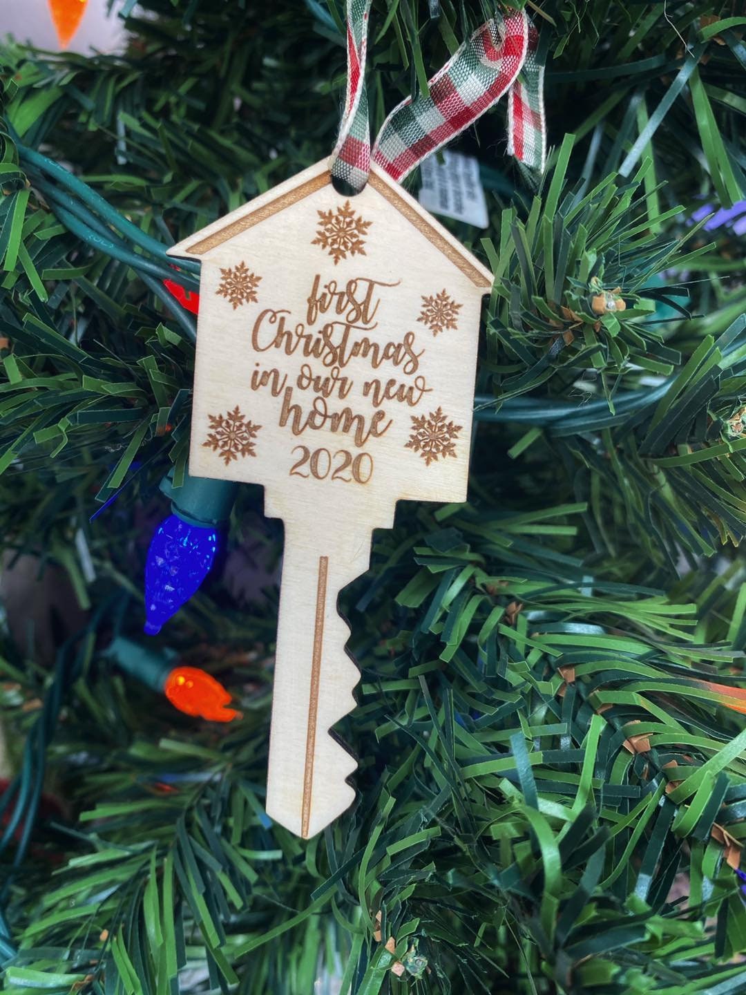 DIGITAL LASER FILE First Christmas Key Ornament Etsy