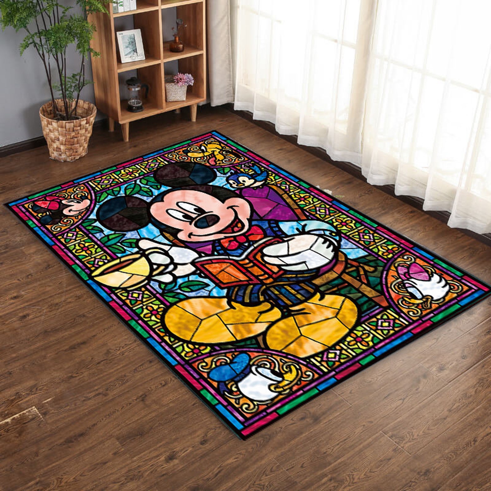 Mickey Mouse Rug Mickey Mouse Carpet Bedroom Area Rug Etsy