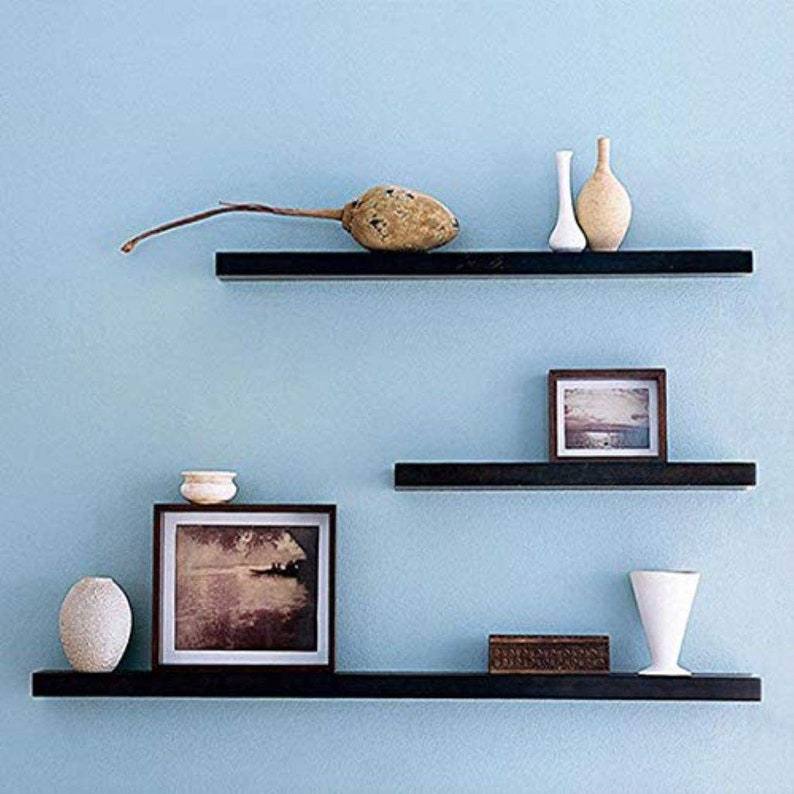 B&Z Heavy Duty Long Concealed Invisible Hidden Floating Shelf Brackets Support For Heavy Wooden Oak Mantle Timber Scaffold Board Shelf image 8