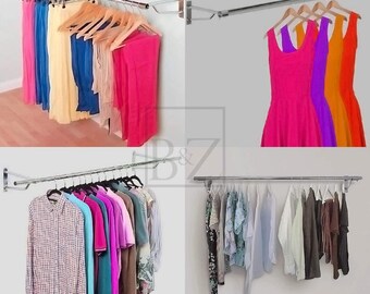 B&Z Heavy Duty Brackets for Heavy Duty Wall Mounted Clothes Rail Brackets