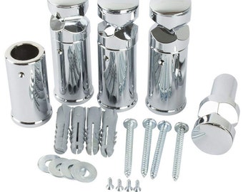 Set of Universal Brackets for Heated Towel Rail Radiator Strong & Easy To Fit