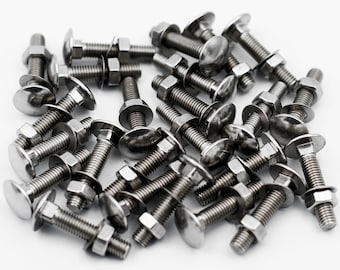 Hardwood Bench Slat Fixing Kit Stainless Steel Nuts Bolts Washers Set ( 24 Pcs )