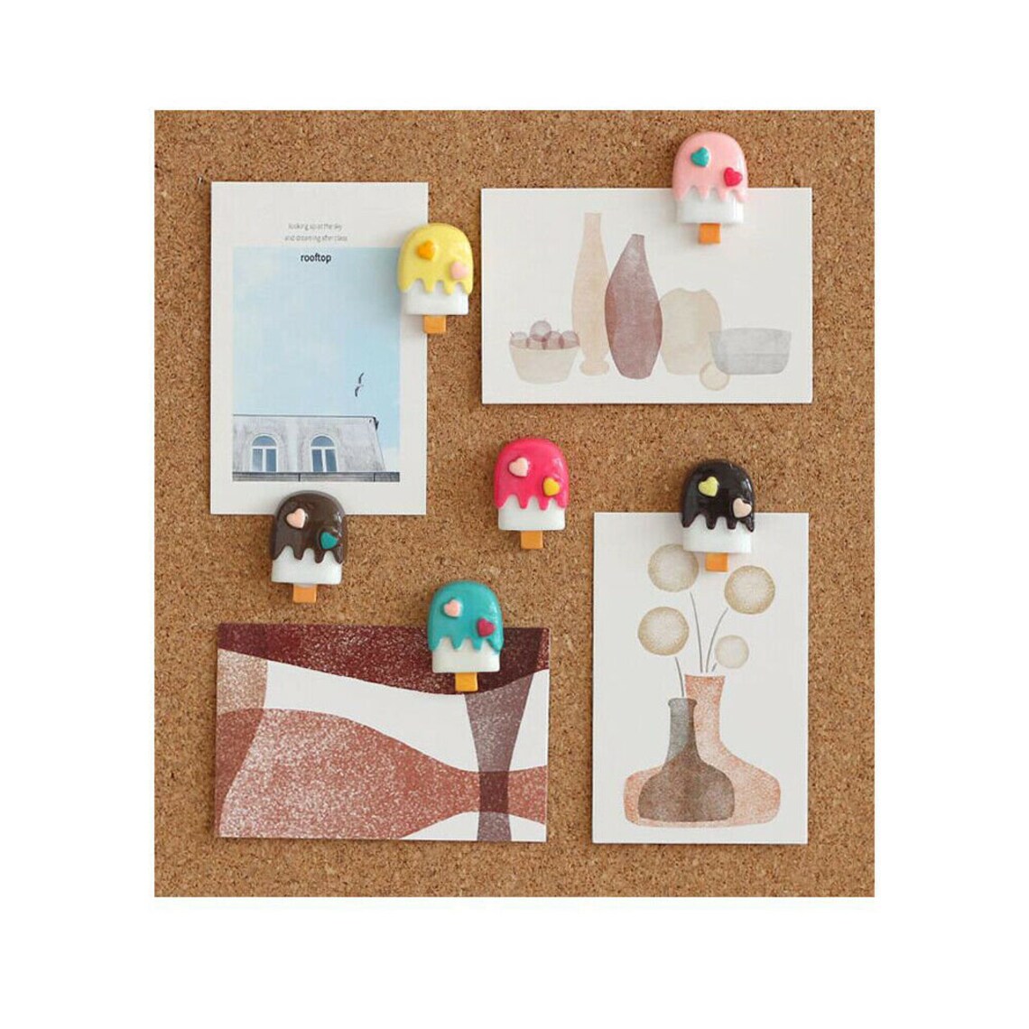B&Z Self Adhesive Sticky Cork Board Square Tiles Mini Wall Etsy UK