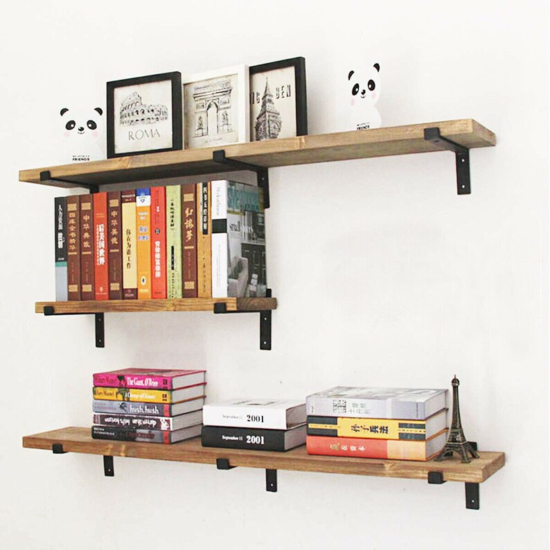 B&Z Angle Brace Shelf Brackets Heavy Duty Industrial Rustic Reclaimed