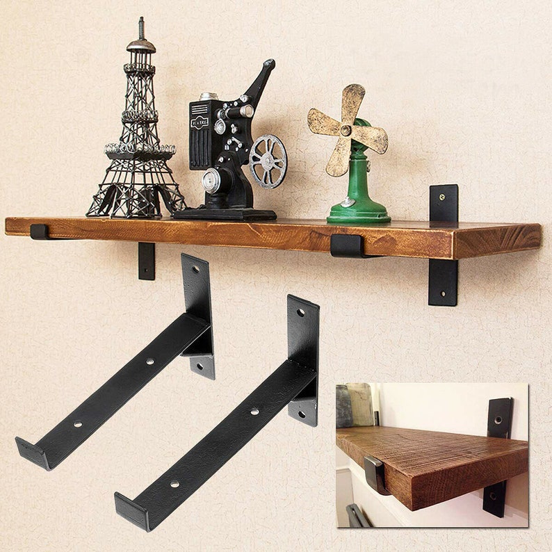 B&Z Angle Brace Shelf Brackets Heavy Duty Industrial Rustic Reclaimed