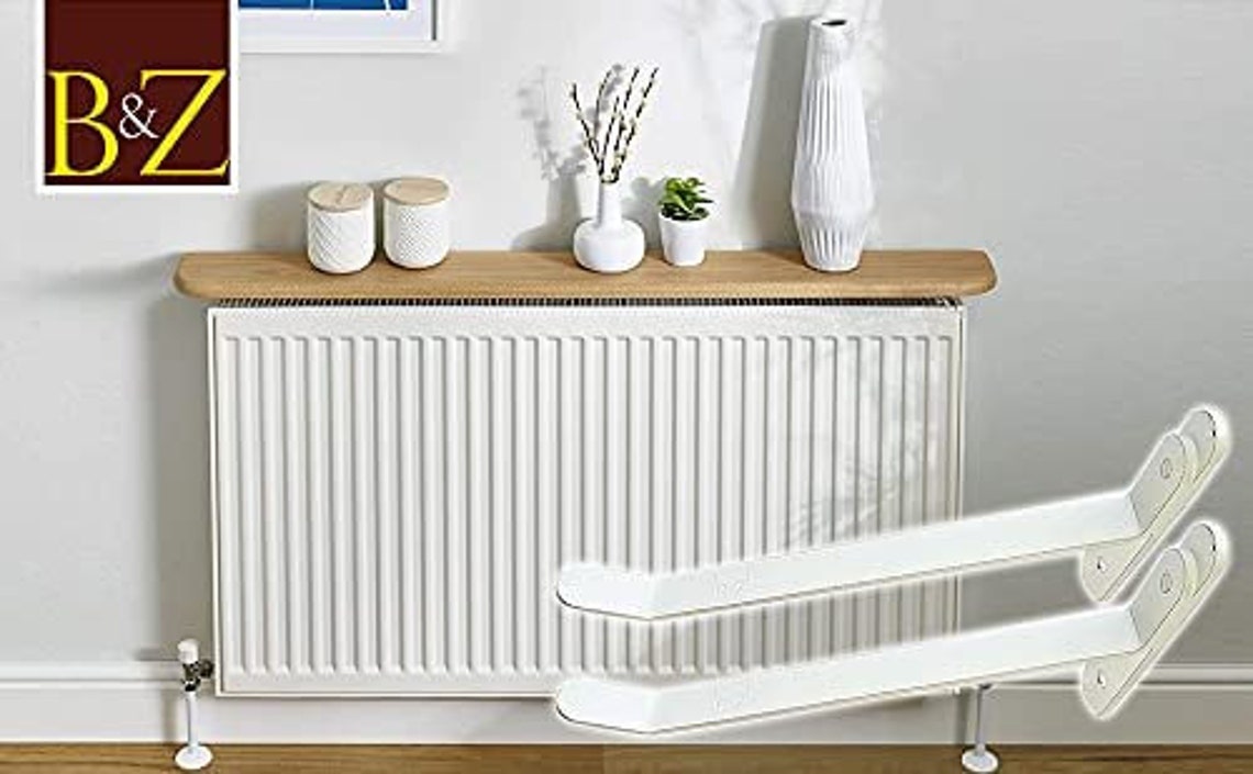Energy Saving Radiator Shelf Brackets in White for Radiator Etsy UK