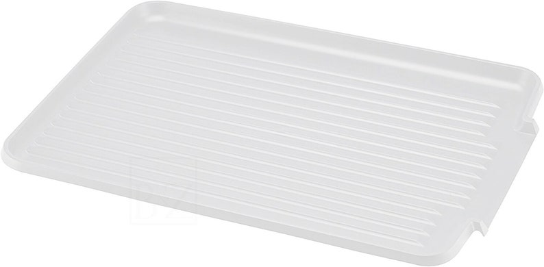Asintek Wooden Wall-Mounted Dish Drying Rack – Stainless Steel Tray, White